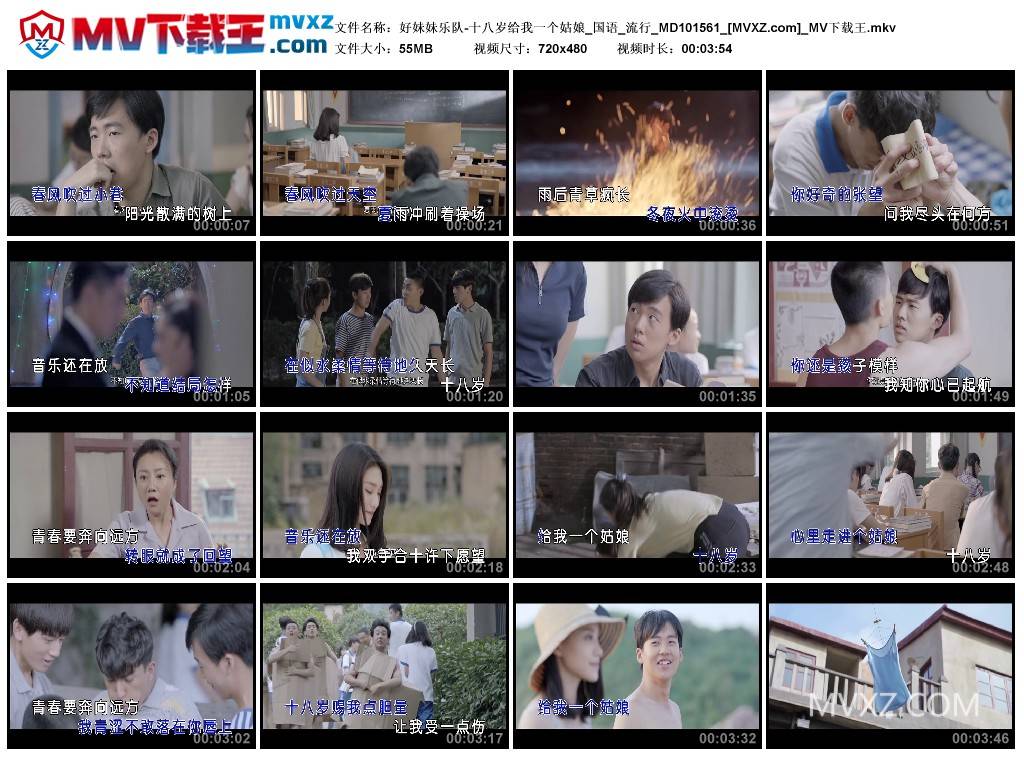 好妹妹乐队-十八岁给我一个姑娘_国语_流行_MD101561